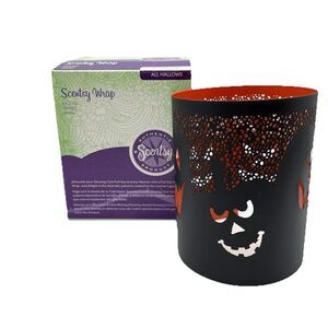 Scentsy Warmer Wrap ALL HALLOWS Full Size Halloween Pumpkins Wrap & Box Only